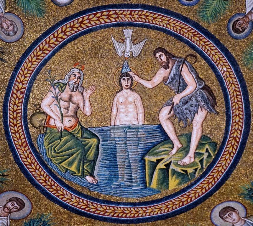 Baptisterium (doopkapel) van de Arianen in Ravenna