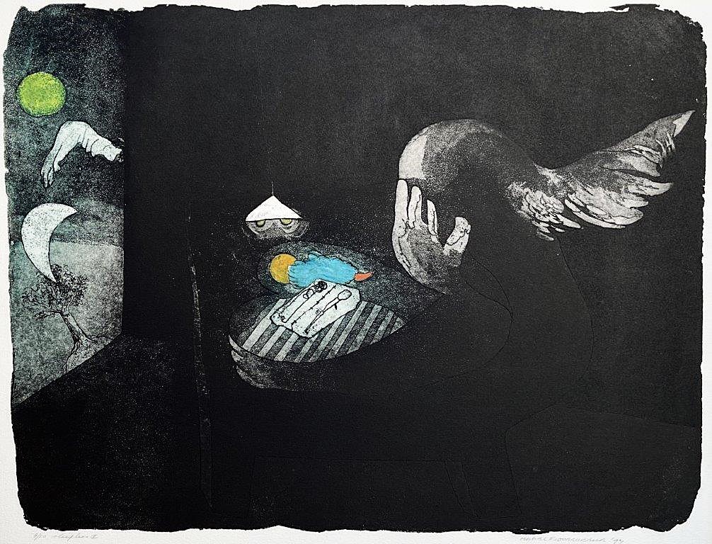 Michel van overbeeke - ets - sleepless 1