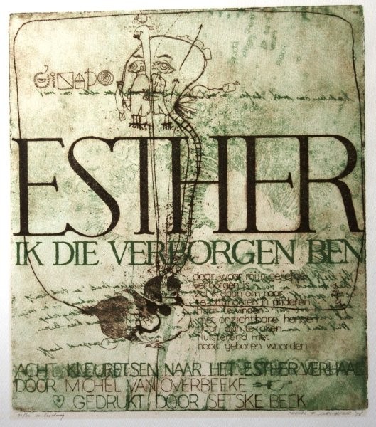 michel van overbeeke - 1978 - esther serie van 9 etsen